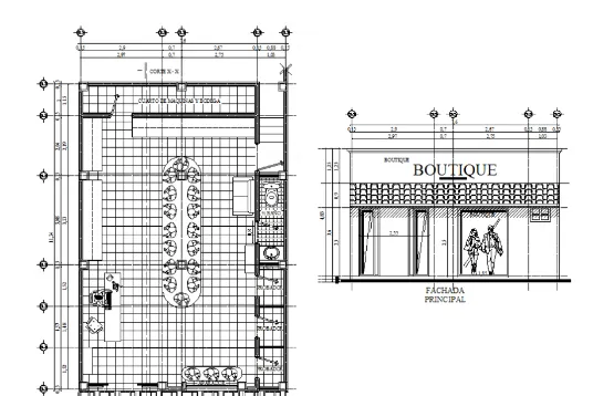 Shop drawing sample — retail outlets