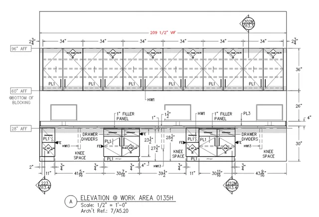 Shop drawing sample — offices & commercial